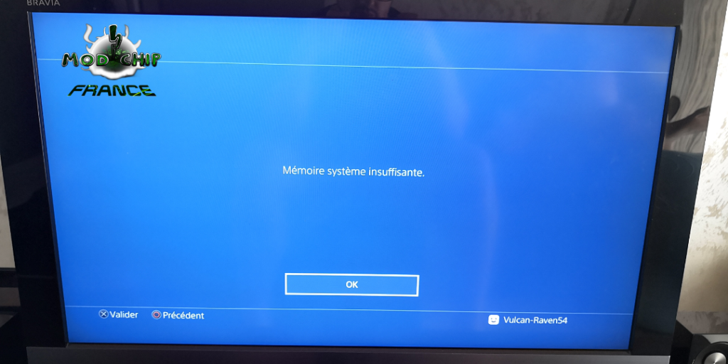 PS4 hack Internet 5.05 Mira erreur